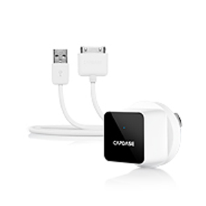  Capdase USB Power Adapter&Cable Atom Plug White (1 A) for iPhone/iPod/iPad (TKII-A02G-EU)